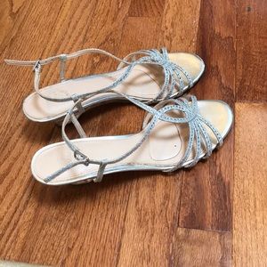 Glitter Strap Kitten Heels